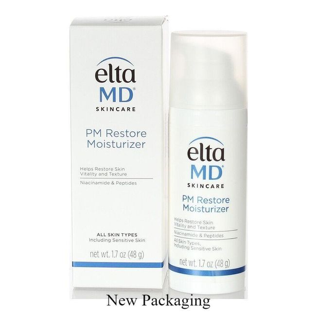 Elta MD PM Restore Therapy Facial Moisturizer 1.7oz/48g NEW IN BOX Exp. 9/2026