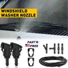 Universal Car Windshield Wiper Squirter Washer Nozzle Spray Jet Kit Fluid Hose
