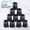 MUXSAM 10pcs Golf Iron Ferrules With Double Silver Ring For 0.350 Iron Shaft