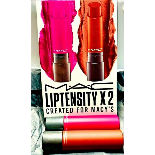 MAC 2-Pc Liptensity Lipstick Set, Created for Macy's ~ 2 FULL SIZE NIB $42 Value