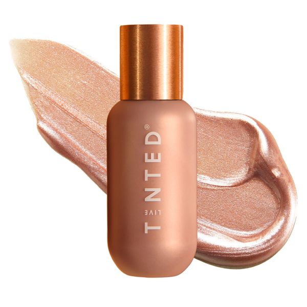 Live Tinted Hueglow Liquid Highlighter Drops - Lightweight Serum-Infused Highlighter, Non-Greasy Formula for Natural Radiance and Advanced Hydration, Dawn, 1.7fl oz / 50mL