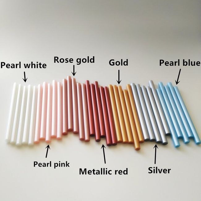 Pearl White Wax Sealing Sticks, 10pcs Glue Gun Wax Seal Sticks for Wax Seal Stam