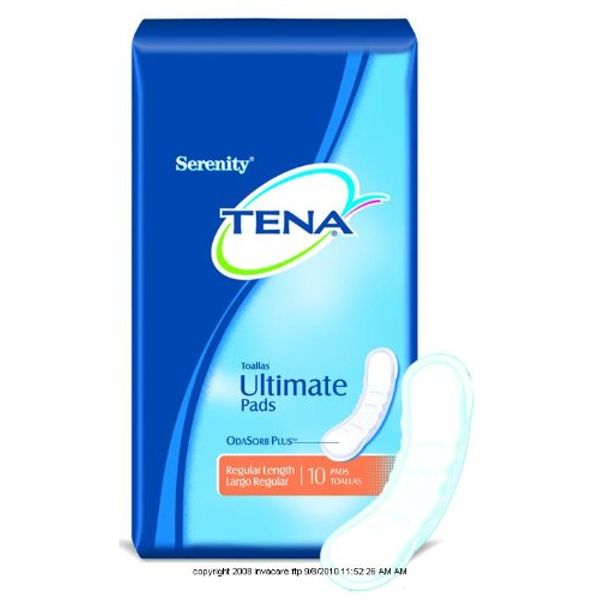 TENA Serenity Ultimate Pads 16" L, Regular Length