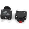 uxcell DC 32V AC 125V/250V 15A Push Button Reset Circuit Breaker Black 3pcs