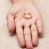 Philip Jones Rose Gold Plated Adjustable Star Band Ring