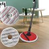 Round Microfibre Mop Pads,Mop Pads Replacement for Clean Spin Mop Head Refills,Mop Heads Replacement Cleaning,Washable Head Replacement Microfiber for Cleaning Floor,Mop Replacement Pads(Grey)