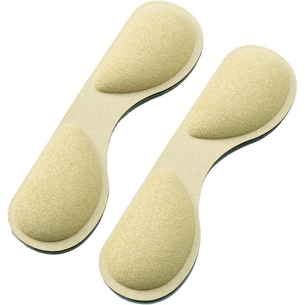 Soft Heel Cushion Thick Double Heel Cushion Pads Insole Shoes Off Anti-Bubble Antibacterial Deodorizing No-Sew One Size Fits Most Insole Made in Japan , , , biege,