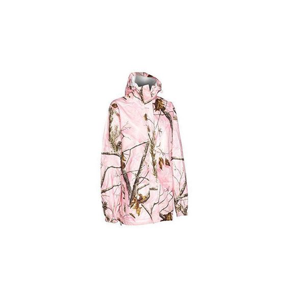 Realtree Storm Seeker AP Pink Camo Zip Up Hoodie Rain Jacket Size Sm/Med or L/XL (Sm/Med)