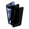 MICRODIA ScreenGuard 2.5D Privacy Screen Protector for iPhone 15/15 Plus/15 Pro/15 Pro Max, 2 Pack