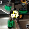 Drillbrush oven cleaner brush set - Kitchen Cleaning Brush Drill Brush Set