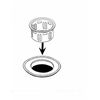 Drain Pal Drain Repair Insert Strainer Stopper Fits Bathroom Sinks (Small Size)