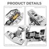 20pc Soft Close Cabinet Door Hinges Self Closing Frameless Cabinet Hidden Hinges