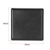sourcing map Standard Plastic Square Aluminum Extrusion End Cap Black 45x45mm 40pcs