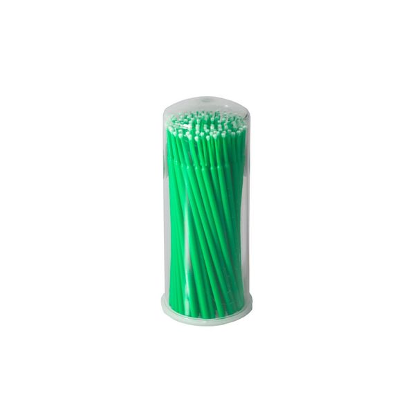 100 Brusch Fine 2.0 mm Micro Brushes Eyelash Brush Appllikatoren Microbrush