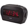 30228 LED Alarm Clock,Black 4.50"W x 1.85"D x 2.65"H
