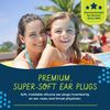 Earvolution Original Putty Buddies Ear Plugs for Swimming - Invented by an Ear Physician - Moldable Premium Silicone Ear Plugs - One Size - Waterproof - Made in the USA - 10 pack - Purple/Teal/Magenta