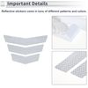 RATCHROLL Reflective Bumper Decal Fluorescent White Rectangle Trapezoidal Arrow Pattern Reflective Car Sticker Personalized Decoration