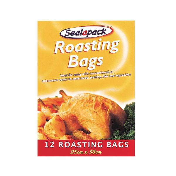 12 X ROASTING BAGS 25CM X 38CM by sealapack by homewaresdirect