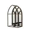 Church Window Lantern w/ Mirror Wall Mount Table Top Display Candle Holder Decor