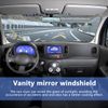 Mobestech Beige Driver Side Sun Visor with Mirror Replacement Car Interior Sun Protection Visor with Vanity Mirror