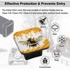 Swono 2 inch Auto Hitch Cap Bees in The Hive Pattern Rubber Trailer Hitch Receiver Cap（1Pack）