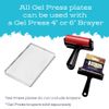 Gel Press Monoprinting Print Plate - 5” X 7” (12.7 X 17.8 cm) Gel Plate - Printmaking Supplies - Reusable Gel Printing Plate for Press Art for Card Making, Scrapbooking, Journaling, Arts & Crafts