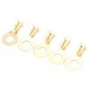 Pack of 100 Brass Ring Terminals Kit M6 Connector Assortment Kit 6.2 mm Ring Terminals