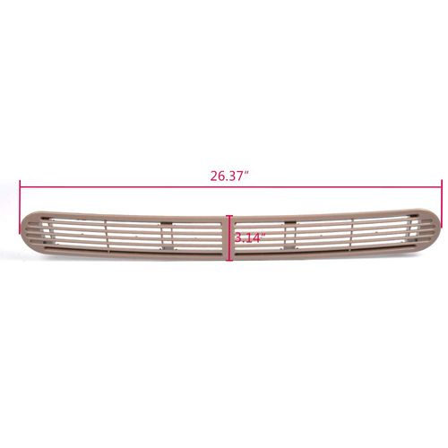 CHEDA Defrost Vent Cover (1PCs) Compatible with1998-05 Chevy GMC Oldsmobile. Beige, Plastic Dashboard Cover