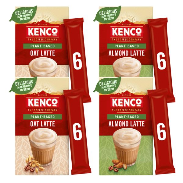 Plant Based Coffee Bundle With Oat Latte & Almond Latte Instant Coffee (24 sachets in total)