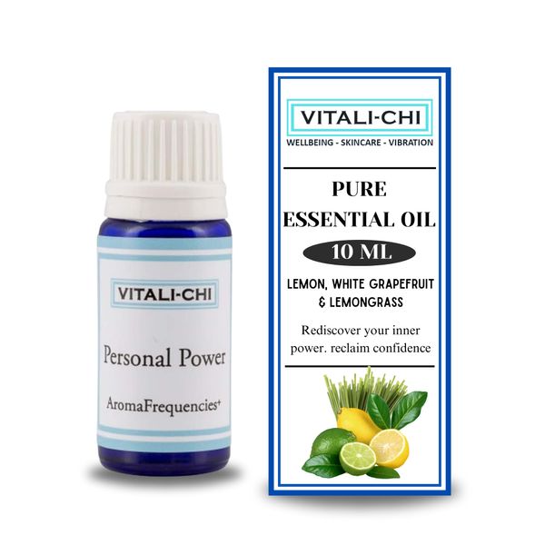 Vitali-Chi Personal Power Pure Essential Oil - 10ml | with Lemon, White Grapefruit & Lemongrass | for Diffusers, Aromatherapy, Skin Care, Massage & Bath Oil