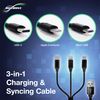 BoxWave Cable Compatible with PATPET BC01 Dog Training Collar - AllCharge miniSync, Retractable, Portable USB Cable - Jet Black