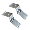 2 Pieces Sliver Folding Hinge for Wood Box,Iron Door Hinges Flap Hinge for Cabinet,Table,Gate,Window