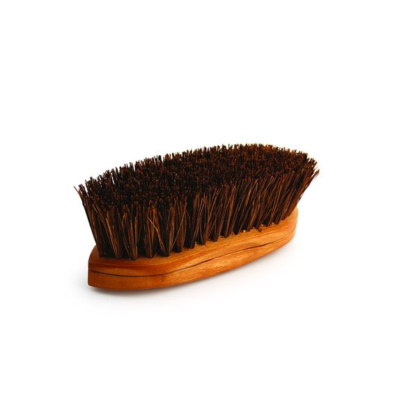 Desert Equestrian Legends Oiled Palmyra Curved-Back Mud Brush