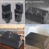 Zulkit Waterproof Plastic Project Box ABS IP65 Enclosure Black