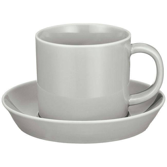 Hasamiyaki Common Coffee Cup & Saucer, Gray 18282