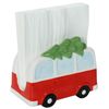 Hand Painted Christmas Ceramic Napkin Holder (Holiday Van)