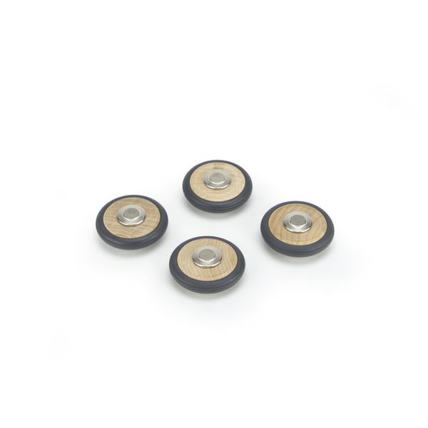 4 Pack Tegu Magnetic Wooden Wheels