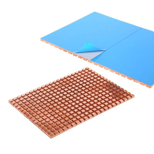 AERVEAL Copper Heat Sink,Ultra Thin Pure Copper Mechanical Hard Disk Cooler Heat Sink Cooling 2.5 Inch, Gold