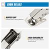 Ravinte 8 Pack Hidden Hinges Soft Close Surface Mount Kitchen Cabinet Hinges, No Pre-drilled for Kitchen Cupboard