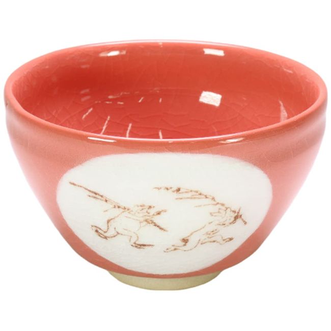 Matcha bowl red choju-giga Matcha Bowl [12 x 8 cm] Kagurazaka Inn 和食 Charger Restaurant Commercial