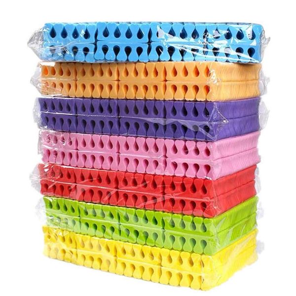 Beavorty 100 Pairs Foam Toe Separators Finger Toe Spacers Disposable Toes Dividers for Nail Art Manicure Polish Pedicure DIY Tools