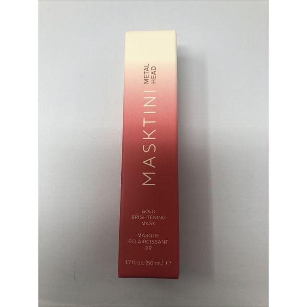 Masktini Metal Head Gold Brightening Mask 1.7 Oz Full Size BNIB AUTHENTIC