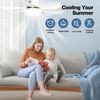 20.5in Socket Ceiling Fans Light with Dimmable Led Lights and Remote E26 Base