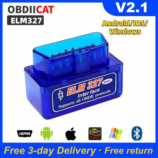 OBD2 Scanner Bluetooth Code Reader For Android & IOS , Car Read Scan Tool