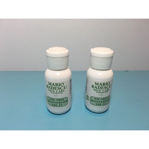 MARIO BADESCU - SKIN CARE - OIL FREE MOISTURIZER - SPF 17 - 1 OZ - LOTS OF 2