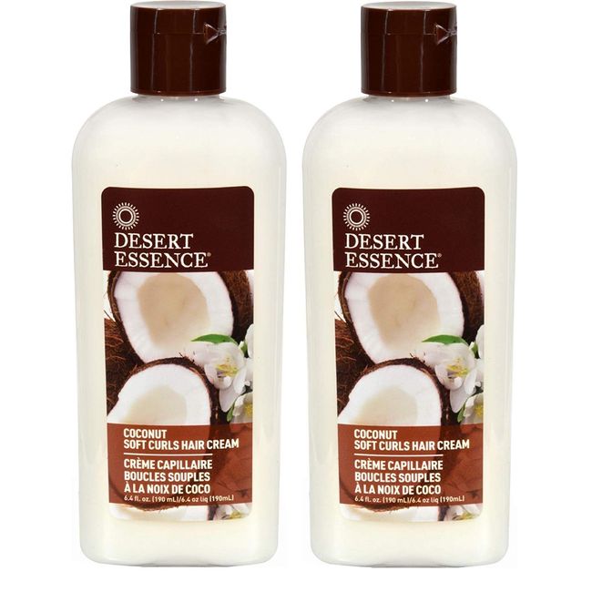 Desert Essence - Yumuşak Bukleler İçin Hindistan Cevizi Saç Kremi - 190mL - 2 adet