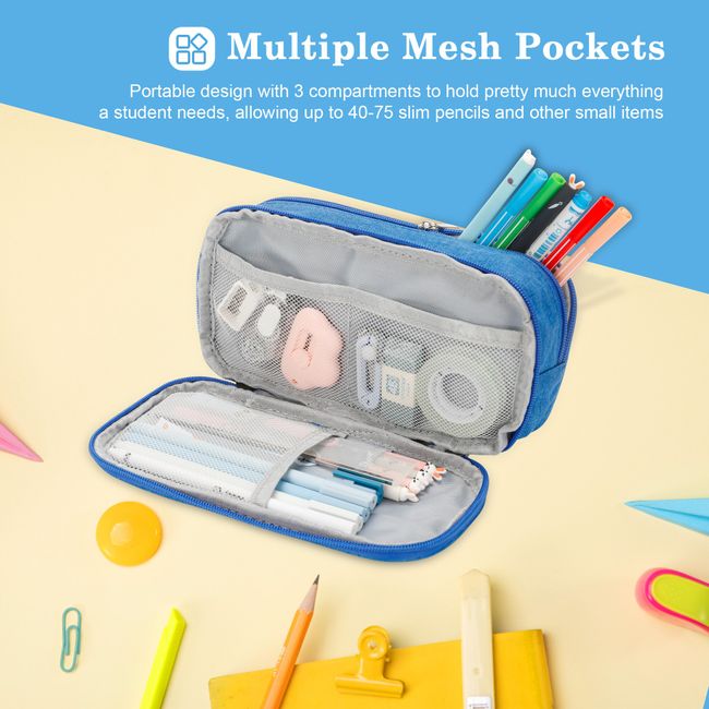Pencil Case Small Pencil Pouch Portable Pen Bag For Office School