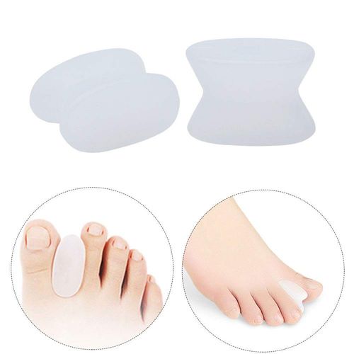 Pedimend Silicone Gel Toe Separator - Big Toe Straightener - Toe Separator for Bunion and Hallax Valgus Problems - Gently Aligns and Straightens Toes - Foot Care (2PCS PACK)