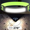 N E W Headlamp COB LED Rechargeable Headlight Torch Work Light Bar Head Band USB
