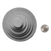 Playfully Ever After Orange Stiff Felt Circle (3/4 to 4 inch Mixed Size Pack - 54pc)